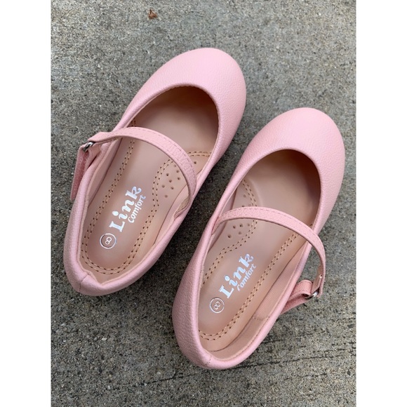 Baby/Toddler Baby Pink Ballet Velcro Strap Flats - Picture 3 of 4